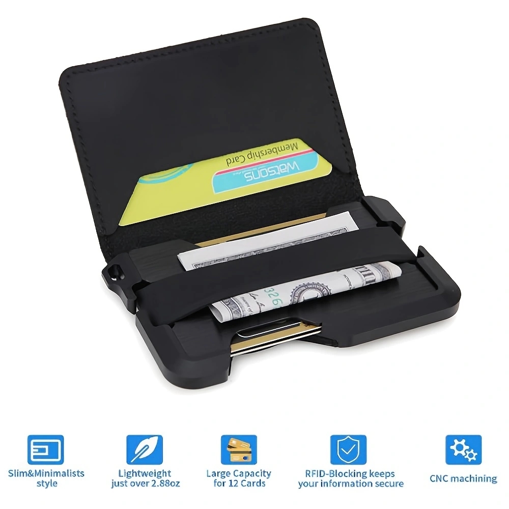 Edc Concealed Carry - Men Smart Metal EDC Wallets with