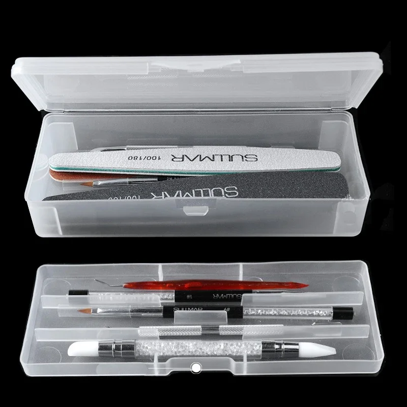1Pc Rectangle Double-layer Nai - Nail File Titanium ulasan dan harga