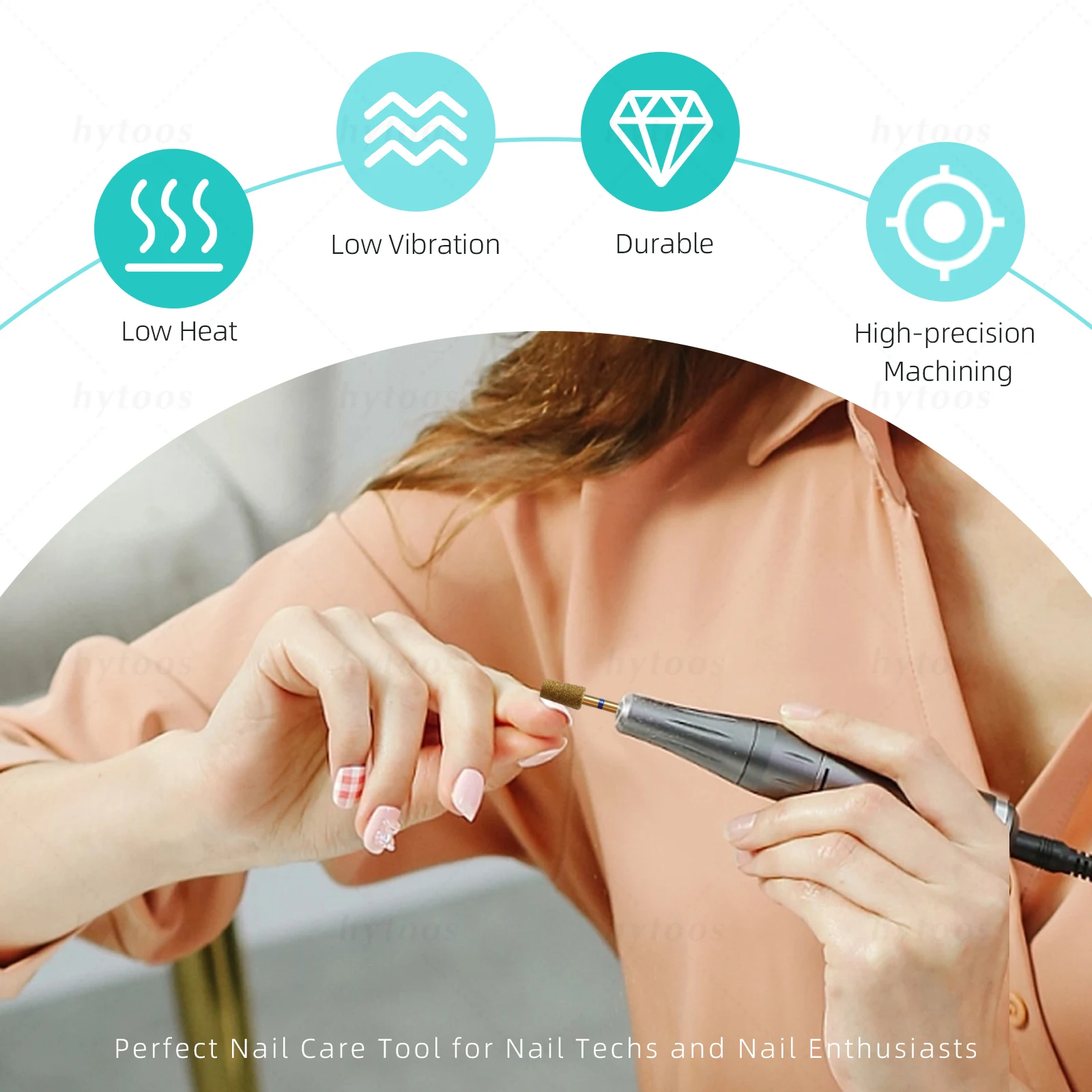 HYTOOS 5Pcs/Set Titanium Nail  - Nail File Titanium ulasan dan harga