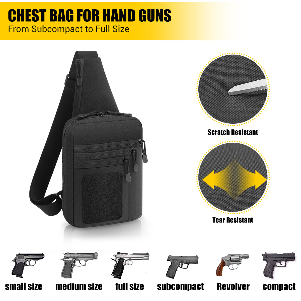 Tactical Pistol Gun Bag Concea - Edc Carry Gun ulasan dan harga