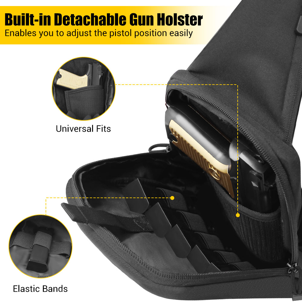 Tactical Pistol Gun Bag Concea - Edc Carry Gun ulasan dan harga
