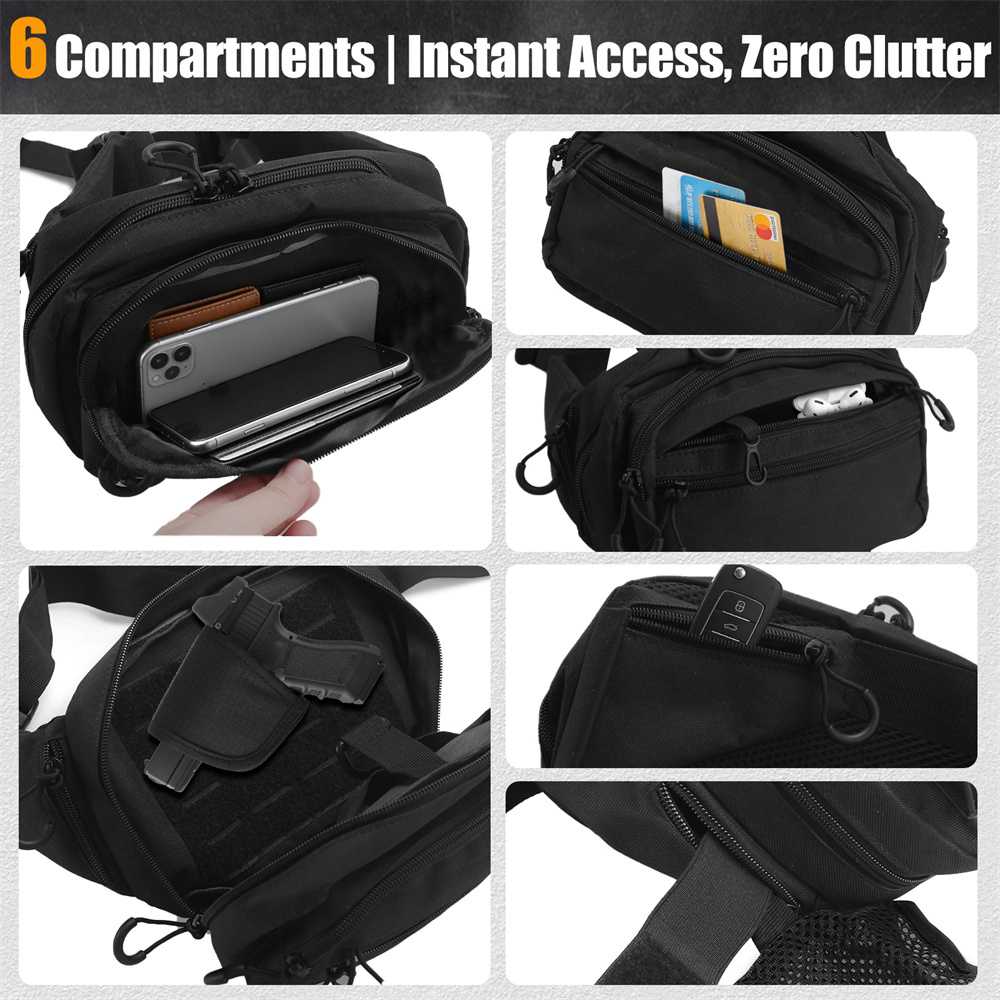Tactical Pistol Gun Bag Concea - Edc Carry Gun ulasan dan harga