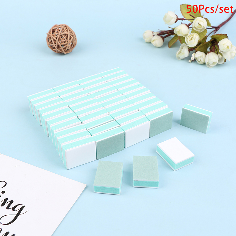 50 Pcs/lot Mini Nail Buffer Bl - Nail File Titanium ulasan dan harga