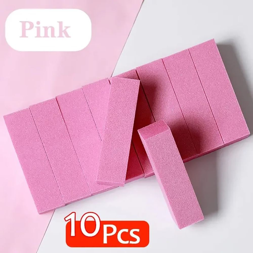 10Pcs Sponge Buffer Block Set  - Nail File Titanium ulasan dan harga