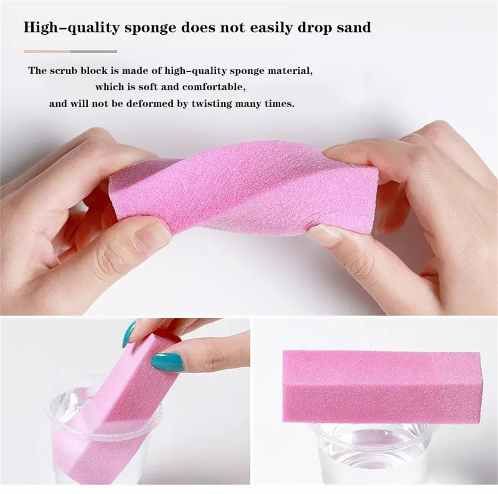 10Pcs Sponge Buffer Block Set  - Nail File Titanium ulasan dan harga