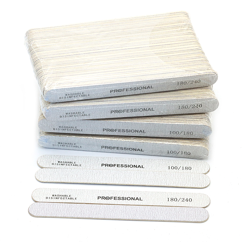 100pcs Wooden Nail File Profes - Nail File Titanium ulasan dan harga
