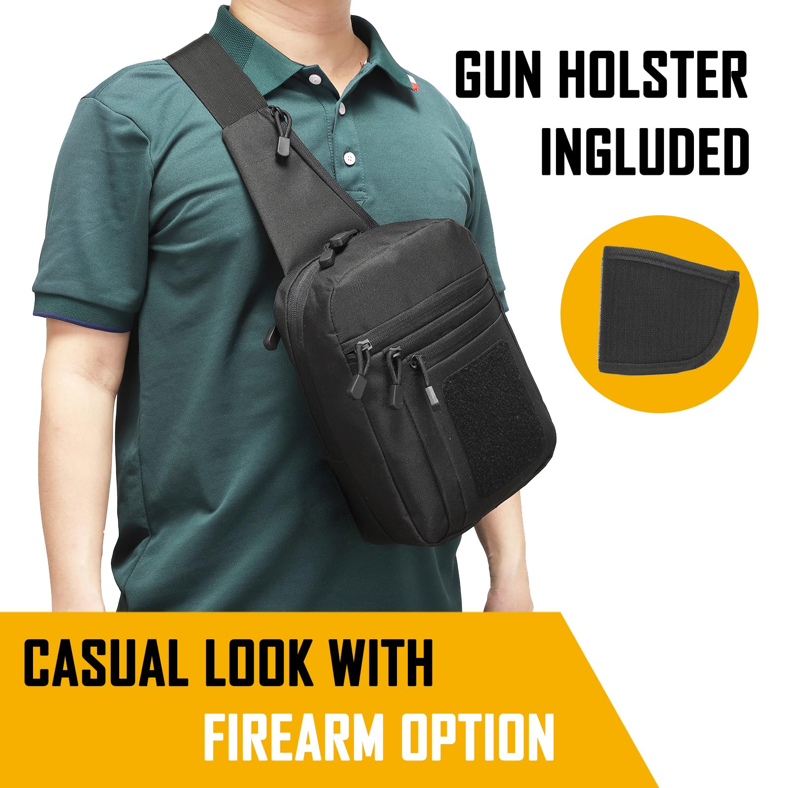 Concealed Carry Crossbody Bag  - Appendix Carry Edc ulasan dan harga
